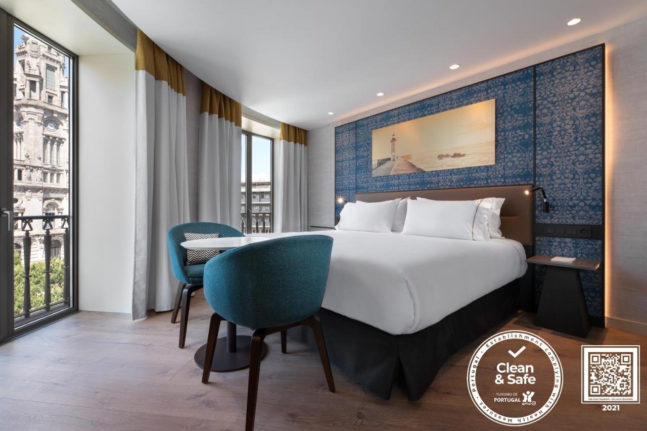 Eurostars Aliados Hotell Porto Eksteriør bilde A Clean & Safe certified hotel room in Lisbon, Portugal